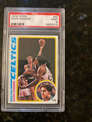 Dave Cowens Topps Psa Mint Rare Boston Celtics X All