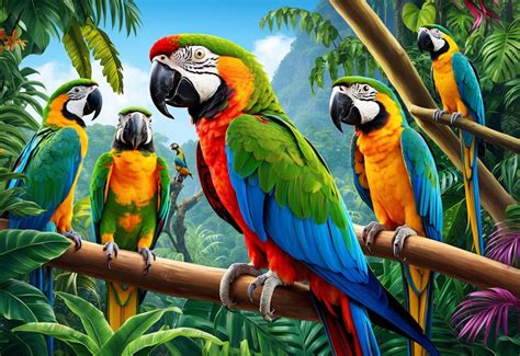 parrot  exploring  natural habitats suchscience