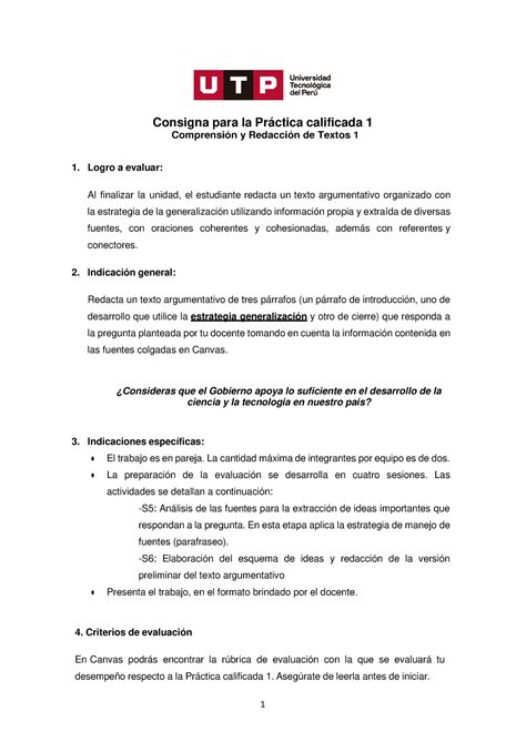 U2 GC N01I PC1Consigna 23C1M 1 docx Final Consigna para la Práctica