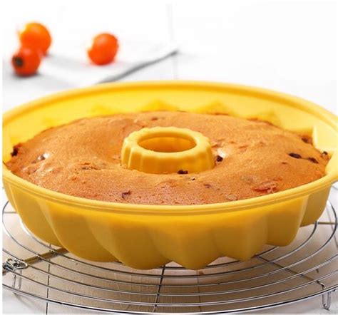 1ea 9 Alekoo Non Stick Silicone Diy Cake Bundt Pans Chiffon Mold