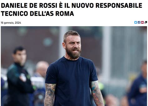 Roma ufficiale è Daniele De Rossi il nuovo allenatore giallorosso