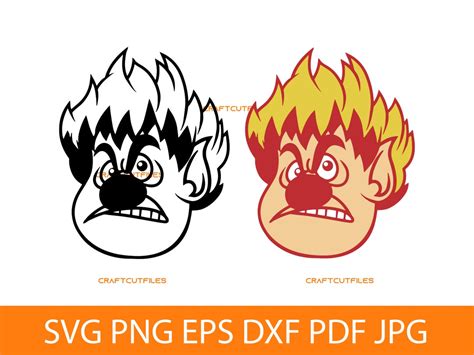 Heat Miser Face Svg Png Dxf Heat Miser Svg Miser Brothers Christmas