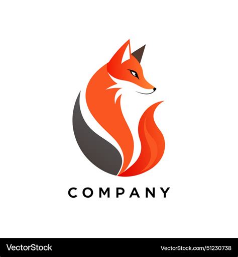 Logo fox company Royalty Free Vector Image - VectorStock