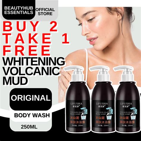 Buy Get Free Lifusha Volcanic Mud Whitening Body Wash Effective