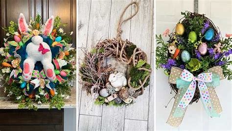 15 Colorful Easter Wreath Designs That Will Refresh Your Front Door