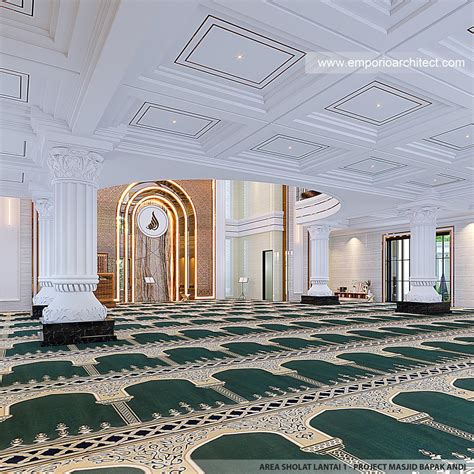 Desain Area Sholat Lantai Masjid Grand Marina Style Klasik Lantai