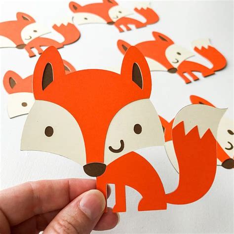 Fox These Adorable Fox Diecuts Are Available In 3 Sizes Small 15