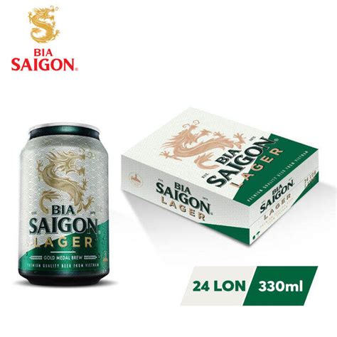 THÙNG 24 LON BIA SÀI GÒN LAGER SABECO 330ML | Lazada.vn