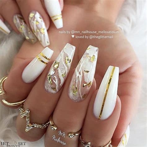 TheGlitterNail Get Inspired On Instagram Milky White Marble