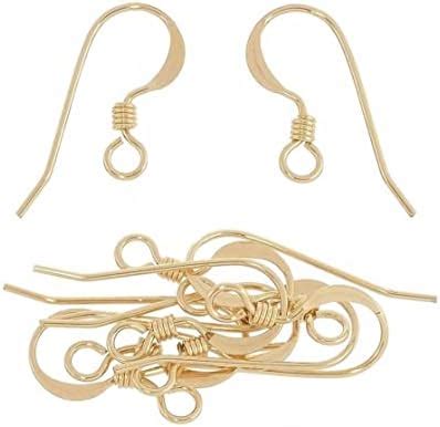 Amazon Beadnova K Gold Filled Leverback Earring Hooks Pcs