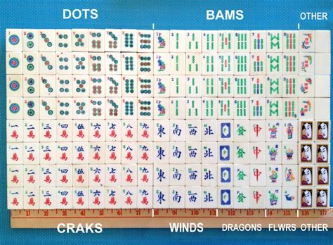 Western Mahjong Points Score Sheet 340 Mah Mahjong Tiles Game