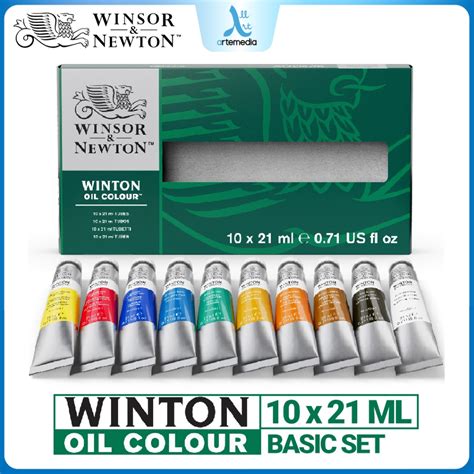 Jual Winsor Newton Winton 10x21ml Oil Color Paint Set Shopee Indonesia