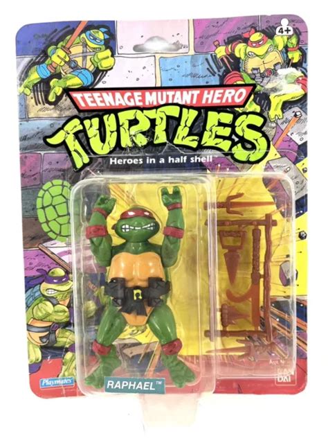 Teenage Mutant Ninja Turtles Tmnt 1989 Raphael Playmates Hero Vintage