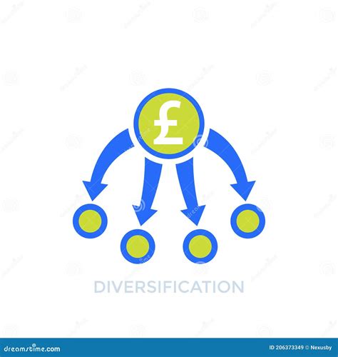 Diversification Diversified Portfolio Icon Vector Illustration