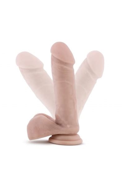 Dr Skin Plus 8 Inch Posable Dildo With Balls Vanilla BL 19463