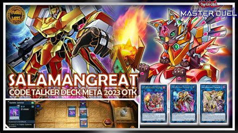 Salamangreat Code Talker Deck 2023 Otk 🔥 Best Budget Deck Meta Yugioh