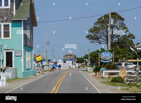 Ocracoke Town Main Street Ocracoke Island Outer Banks North Carolina