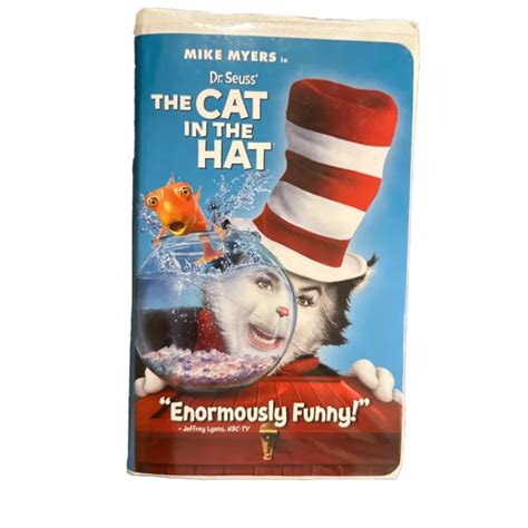 Drseuss The Cat In The Hat Mike Myers Vhs Movie Clam Shell Case £12
