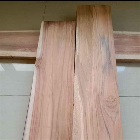 Jual Papan Kayu Jati Tpk Perhutani Lebar Cm Shopee Indonesia