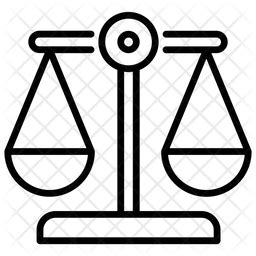 Justice Scale Icon - Download in Line Style