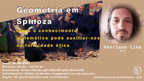 Geometria Em Spinoza Academia Cearense De Matem Tica