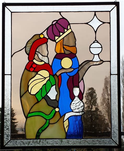 Three Wise Men Stained Glass Stained Glass Church Stained Glass Angel Stained Glass Christmas