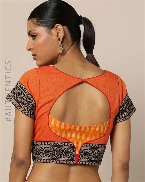 Top Blouse Back Neck Designs With Borders Images Amazing