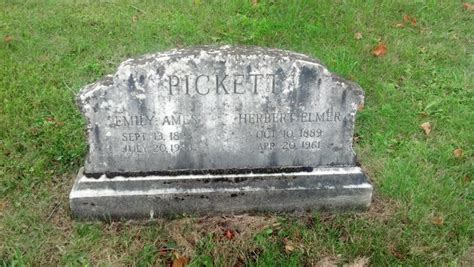 Herbert Elmer Pickett 1889 1961 Find A Grave Gedenkplek