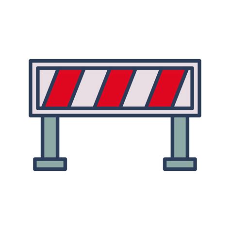 Road Barrier Vector Icon 16612167 Vector Art At Vecteezy