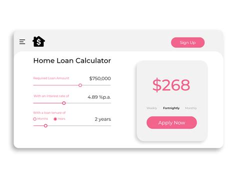 Home Loan Calculator by Disha S on Dribbble