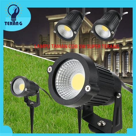 Jual Lampu Taman Led Sorot 5W COB Tancap SOROT 3W COB TAMAN TANCAP 7W