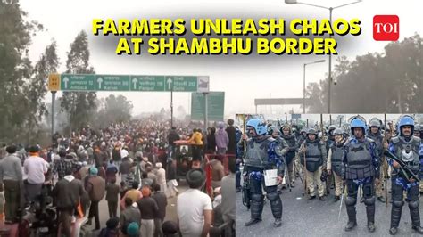 Farmers Protest Farmers Go On Rampage At Shambhu Border Come Prepared