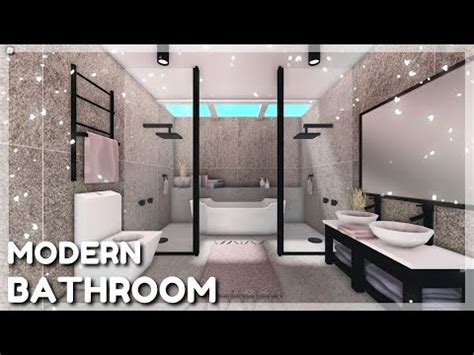 Modern Luxury Bathroom Speed Build Bloxburg Roblox Youtube