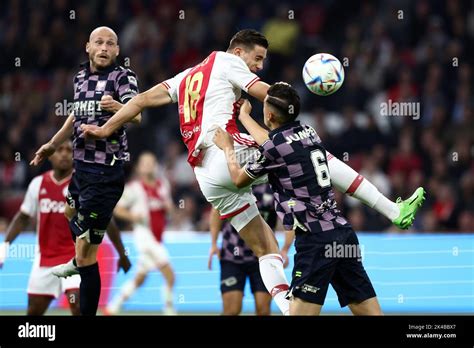 Amsterdam Lr Gerrit Nauber Of Go Ahead Eagles Lorenzo Lucca Of