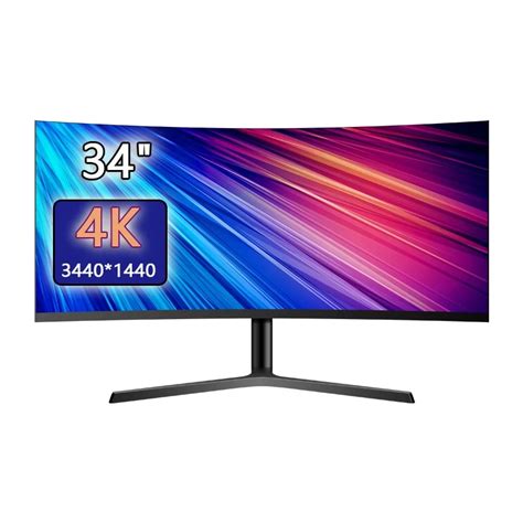 34 Inch Curved Monitors 4k Gamer Hd Gaming Monitors 165hz Lcd Displays For Desktop Hdmidp