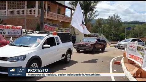 Moradores de Itatiaiuçu protestam contra a ArcelorMittal MG1 G1