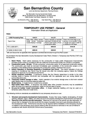 Fillable Online Sbcounty San Bernardino County Land Use Services