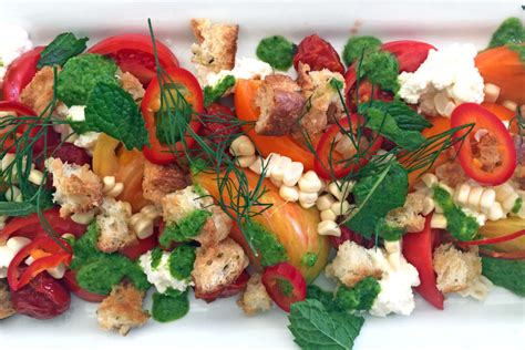 Heirloom Tomato Panzanella Salad Foodwise