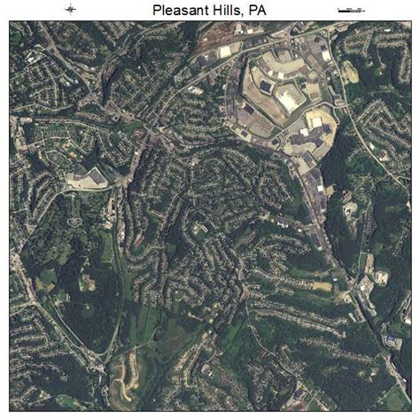 Aerial Photography Map Of Pleasant Hills Pa Pennsylvania