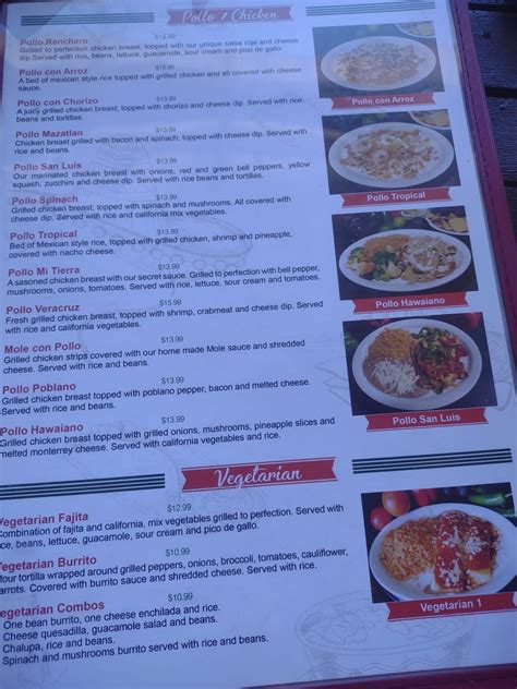 Menu At Mi Tierra Restaurant Buckner