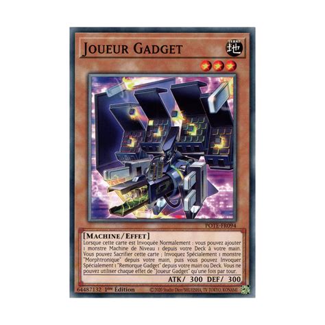 Joueur Gadget Pote Fr Carte Yu Gi Oh L Unit Dracaugames