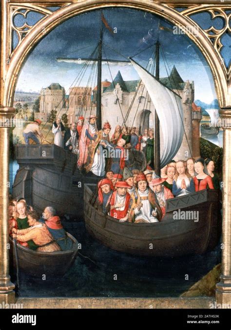 St Ursula Shrine Departure From Basle 1489 The Reliquary Of St