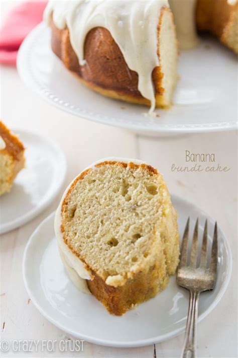 Banana Bundt Cake With Cream Cheese Frosting Crazy For Crust Cake