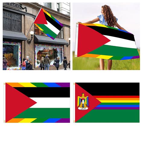 Palestine Flag 3x5 Ft 100d Polyester Palestinian National Flags