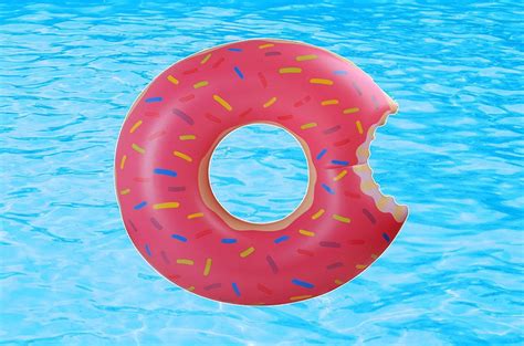 Giant Jumbo Inflatable Donut Pool Float Frosted with Sprinkles ...