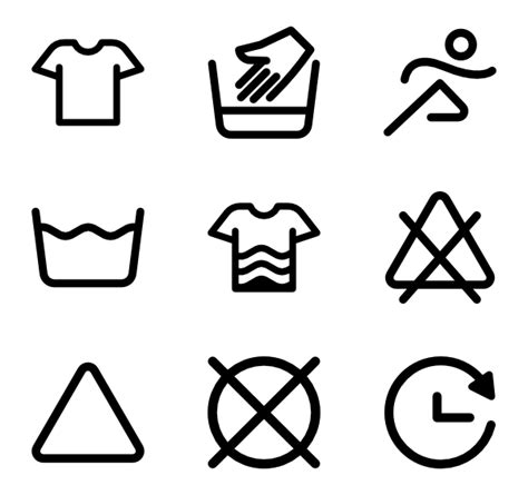 Laundry Symbols Vector At Vectorified Collection Of Laundry