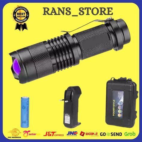 Jual Rans Store Taffled Senter Led Nm Uv Baterai Charger Box