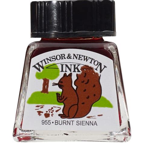 Winsor Newton Drawing Ink 14ml 074 Burnt Sienna Arts And Crafts Holland