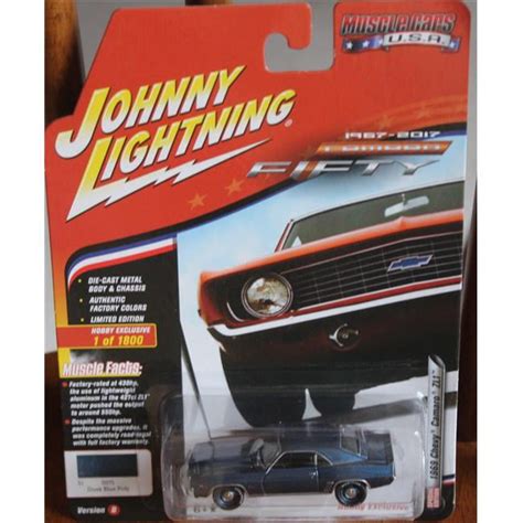 Johnny Lightning 1 64 Scale Blue 50th Anniversary Edition 1969