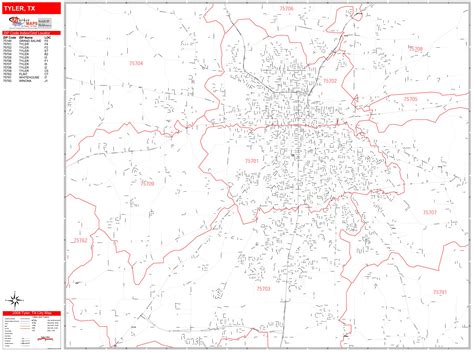 Tyler Texas Zip Code Map Printable Online